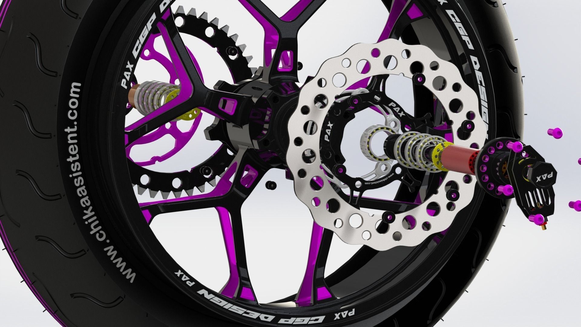 PINKI rear wheeldesigned by paX 3D model_8