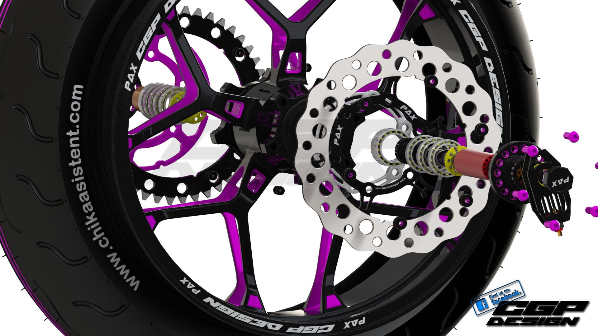 PINKI rear wheeldesigned by paX 3D model_2