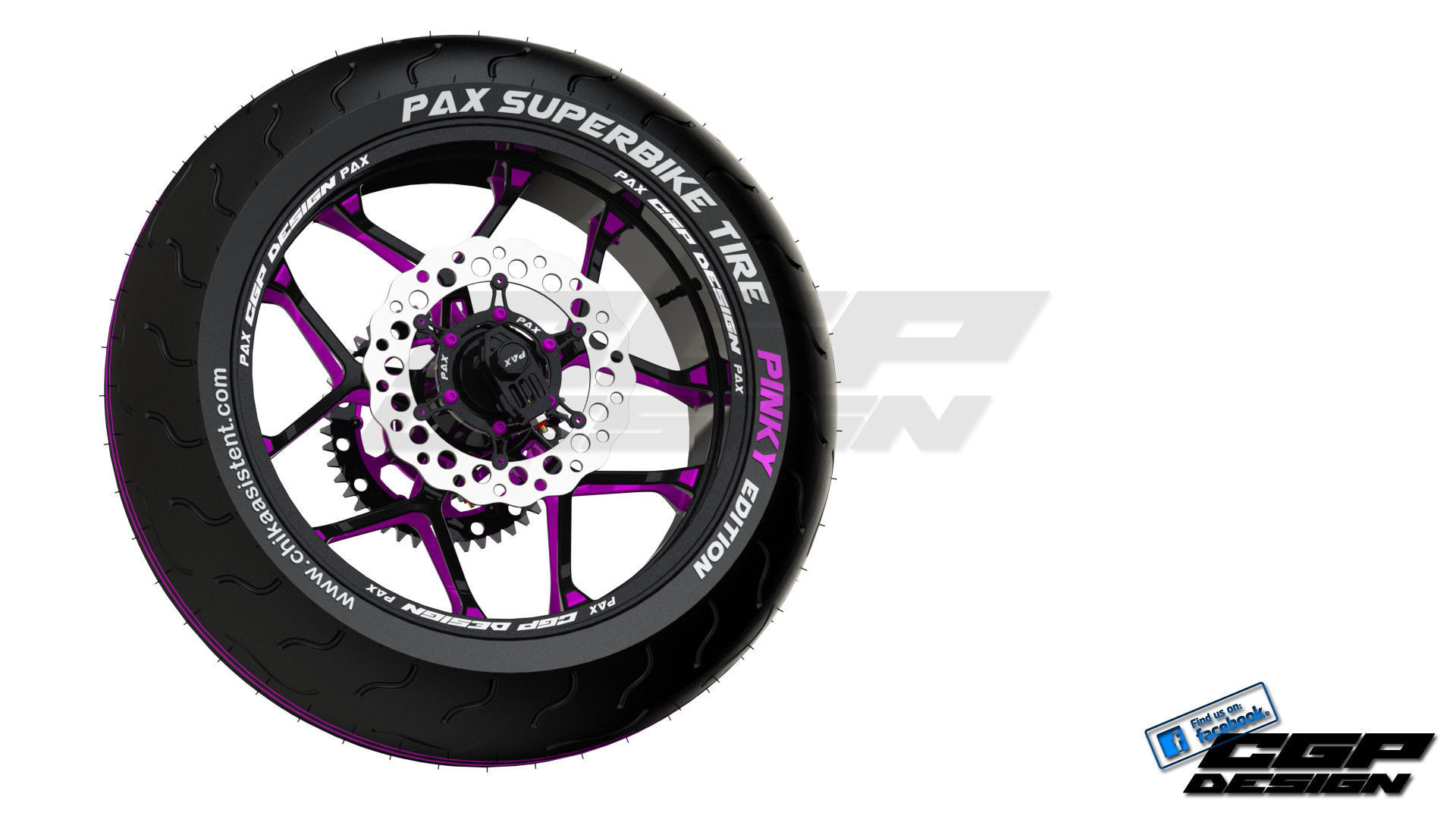 PINKI rear wheeldesigned by paX 3D model_1