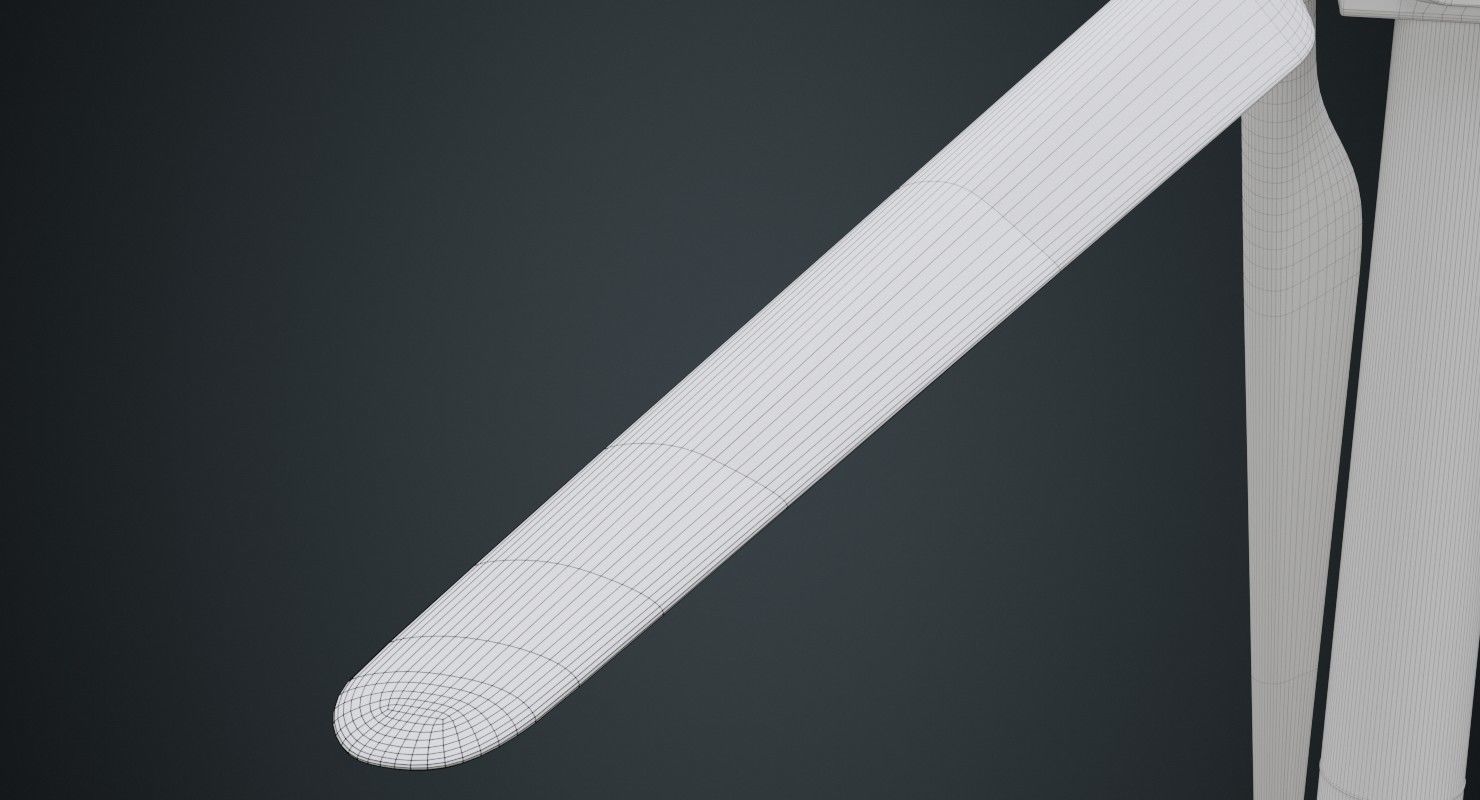 Wind Turbine 1B Low-poly 3D model_12