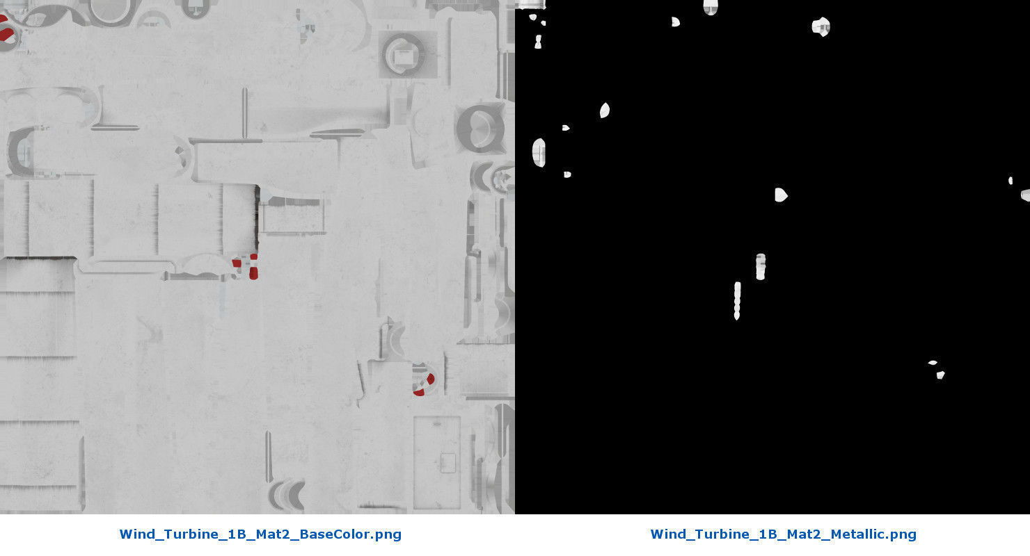 Wind Turbine 1B Low-poly 3D model_18