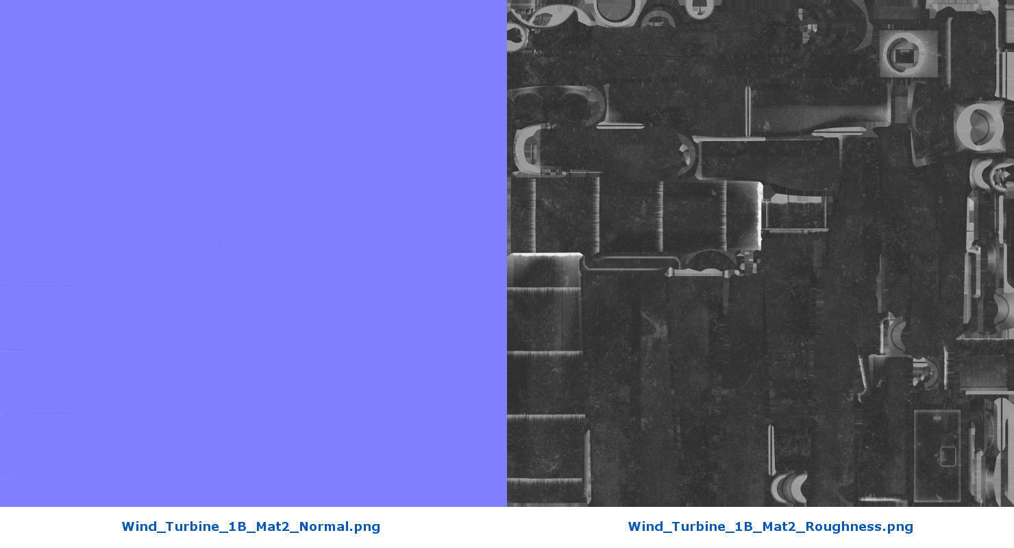 Wind Turbine 1B Low-poly 3D model_19