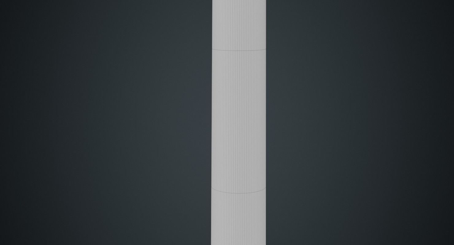 Wind Turbine 1B Low-poly 3D model_11