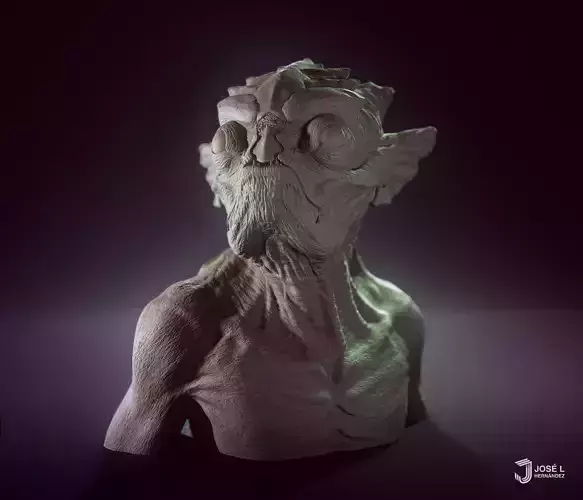 FishFace Creature - 3D print