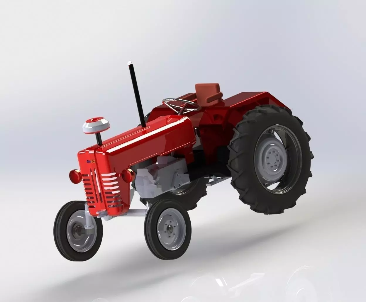 Tractor 3D model_0