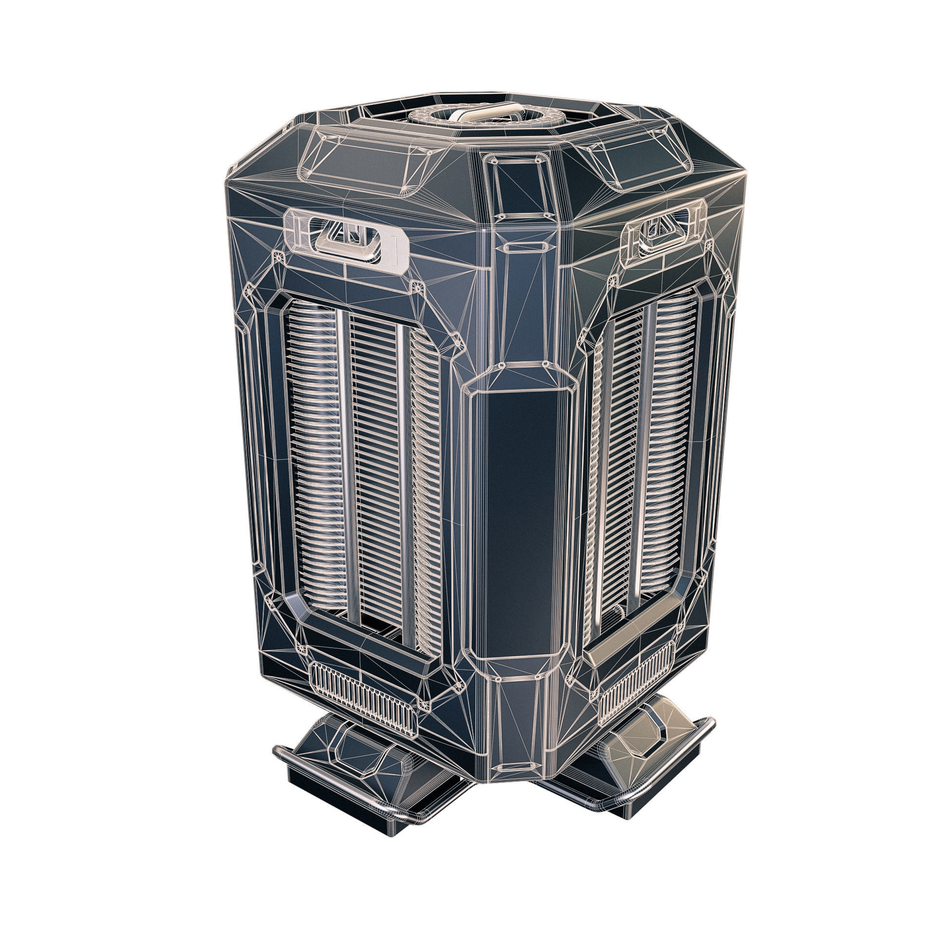Sci-fi Power generator 3D model_6