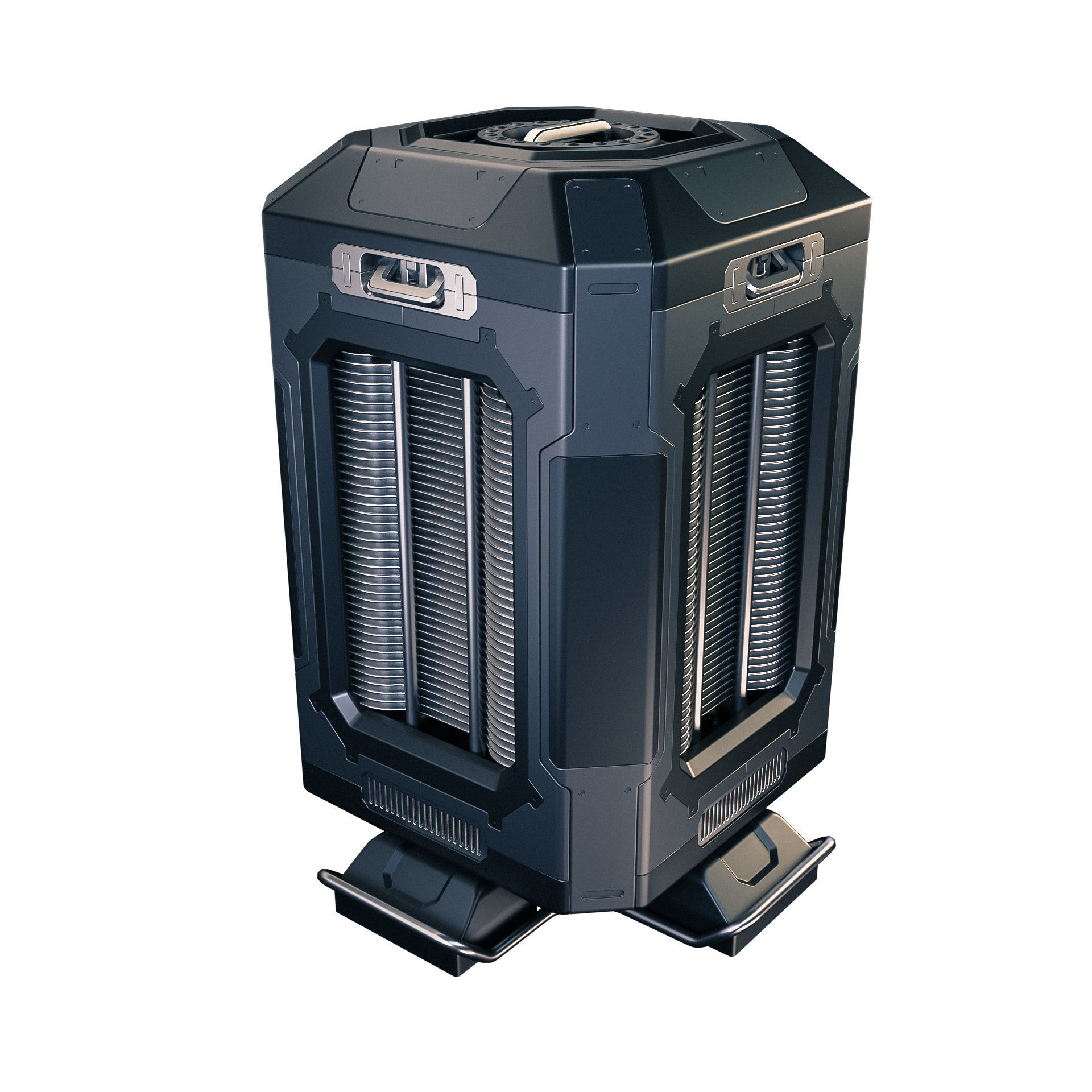 Sci-fi Power generator 3D model_0