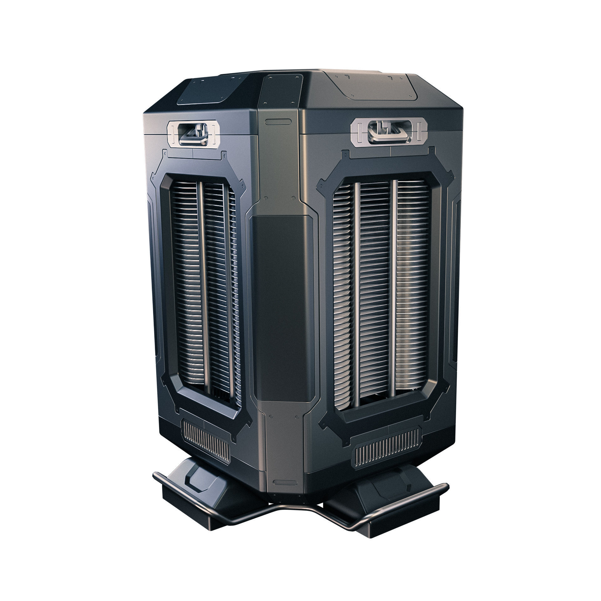 Sci-fi Power generator 3D model_2