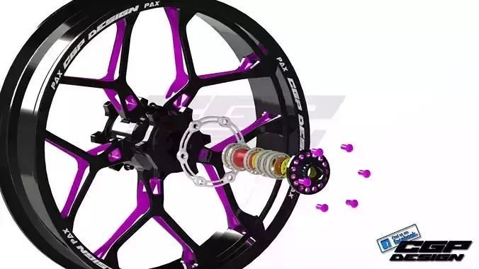 PINKI rear rimdesigned by paX