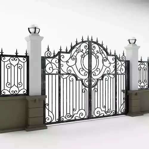 Iron gate 3d model 3D model