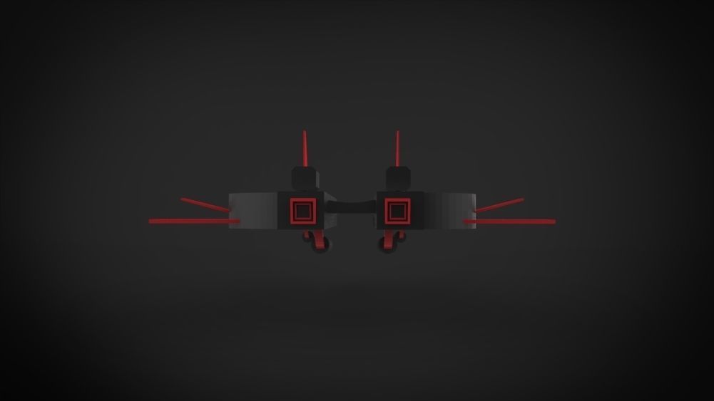 BattleWar SpaceShip Low-poly 3D model_13