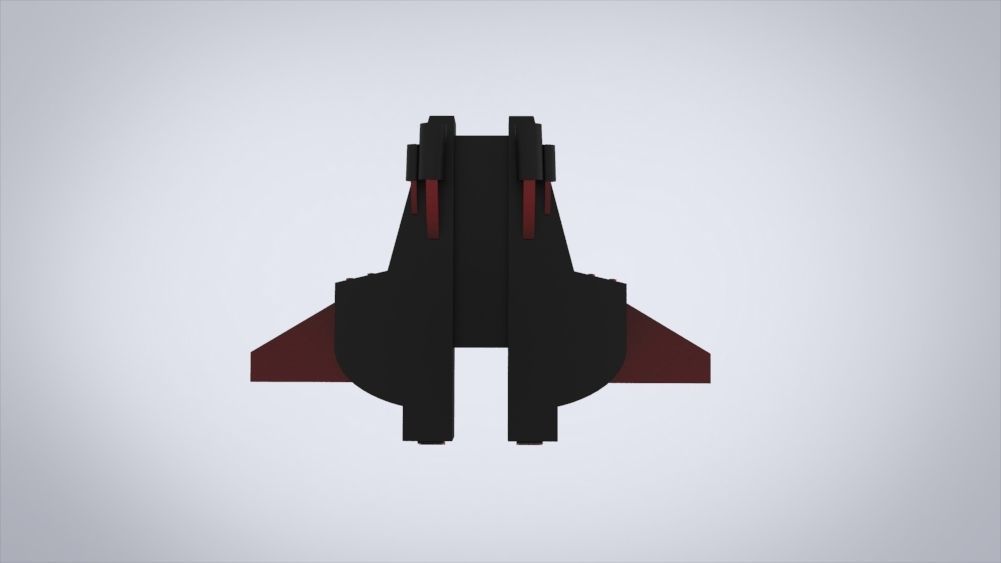 BattleWar SpaceShip Low-poly 3D model_23