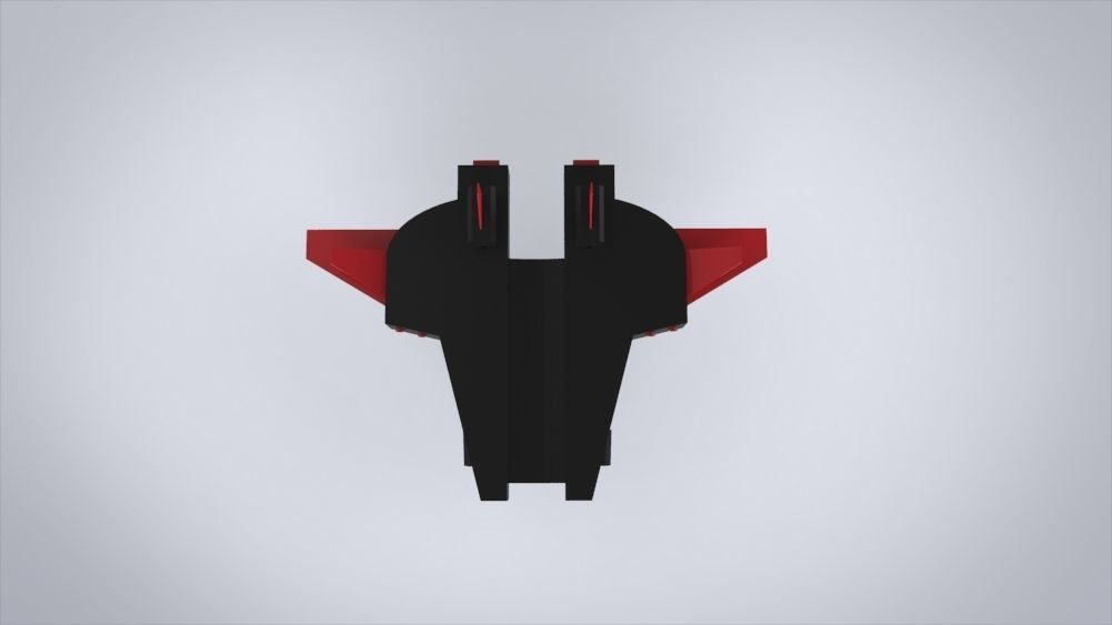BattleWar SpaceShip Low-poly 3D model_7