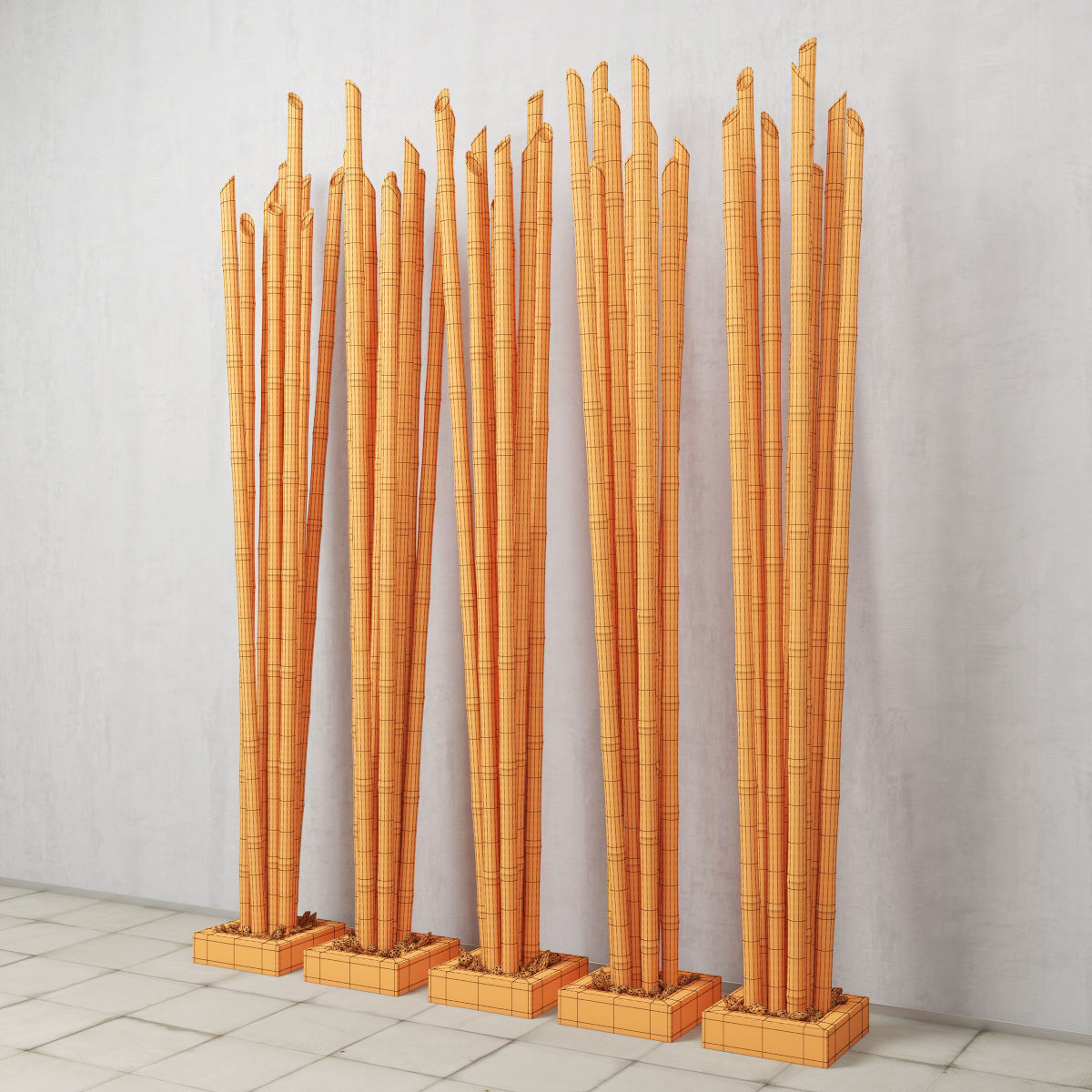 Bamboo decor n20 3D model_6