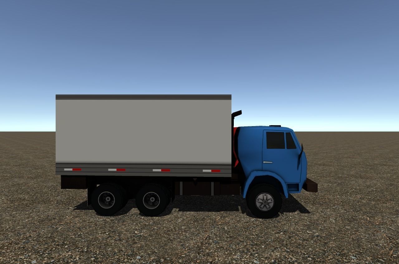 Industrial Small Truck Pack - IV Low-poly 3D model_3