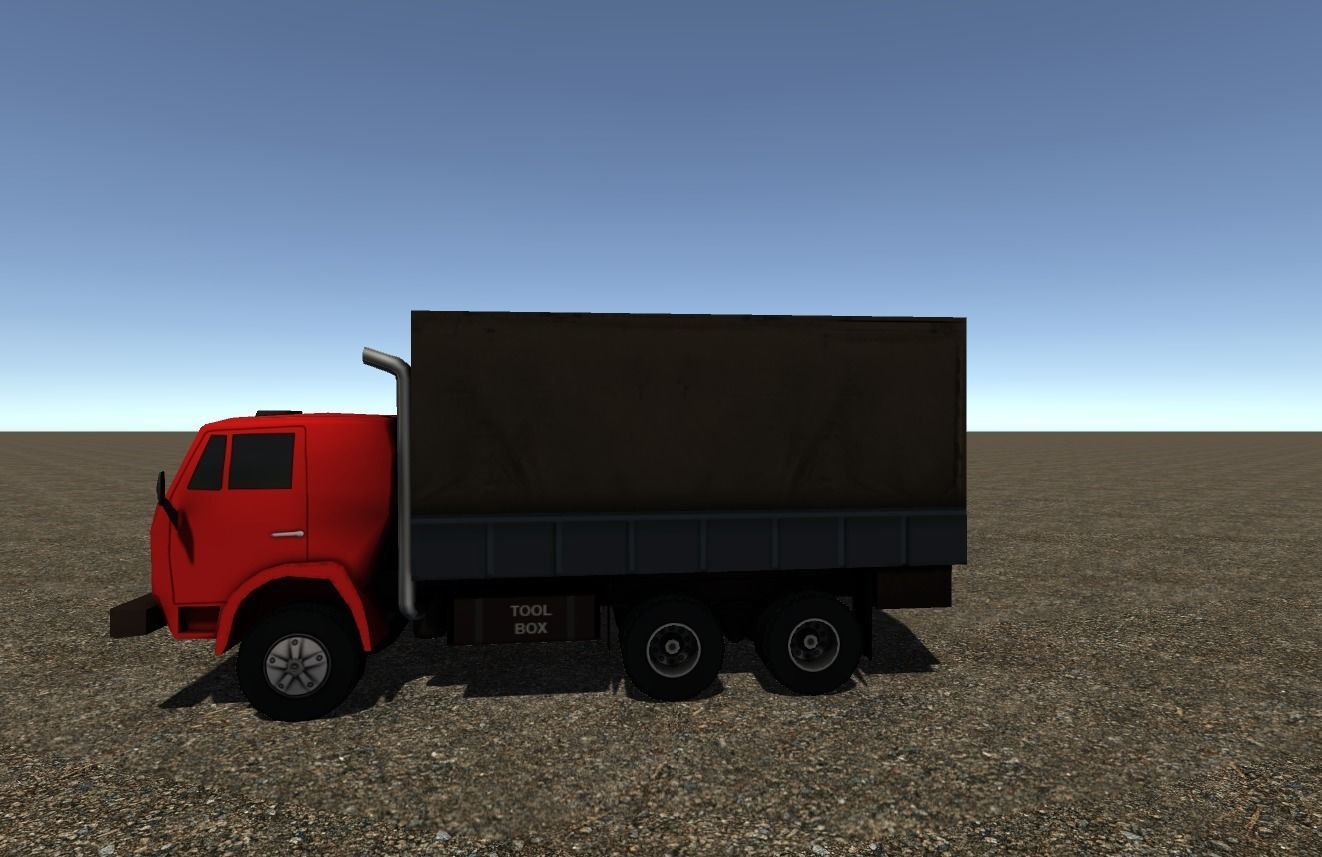 Industrial Small Truck Pack - IV Low-poly 3D model_4