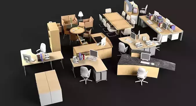 Office Furniture 2 3D model
