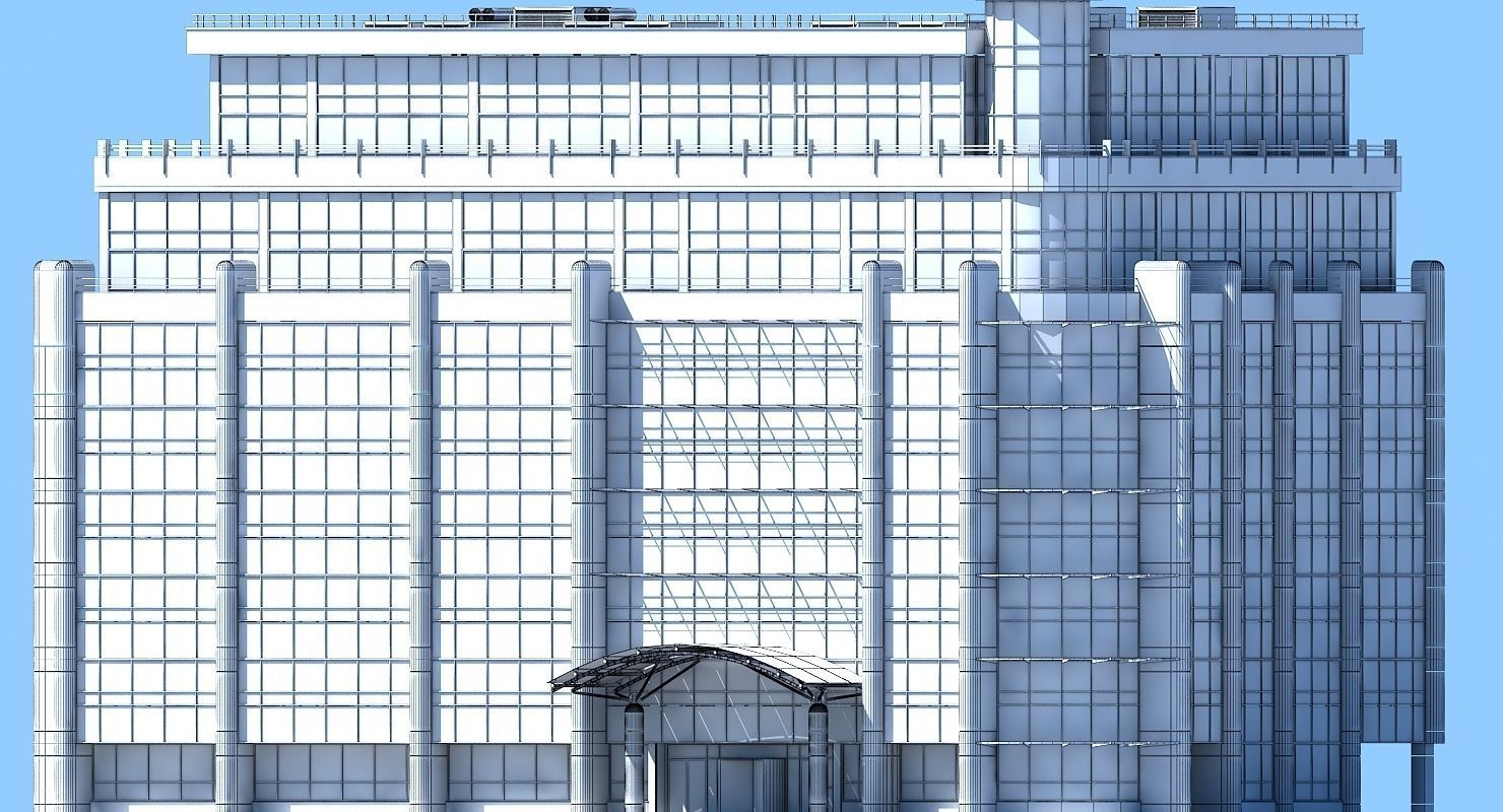 Office Building 707 3D model_7