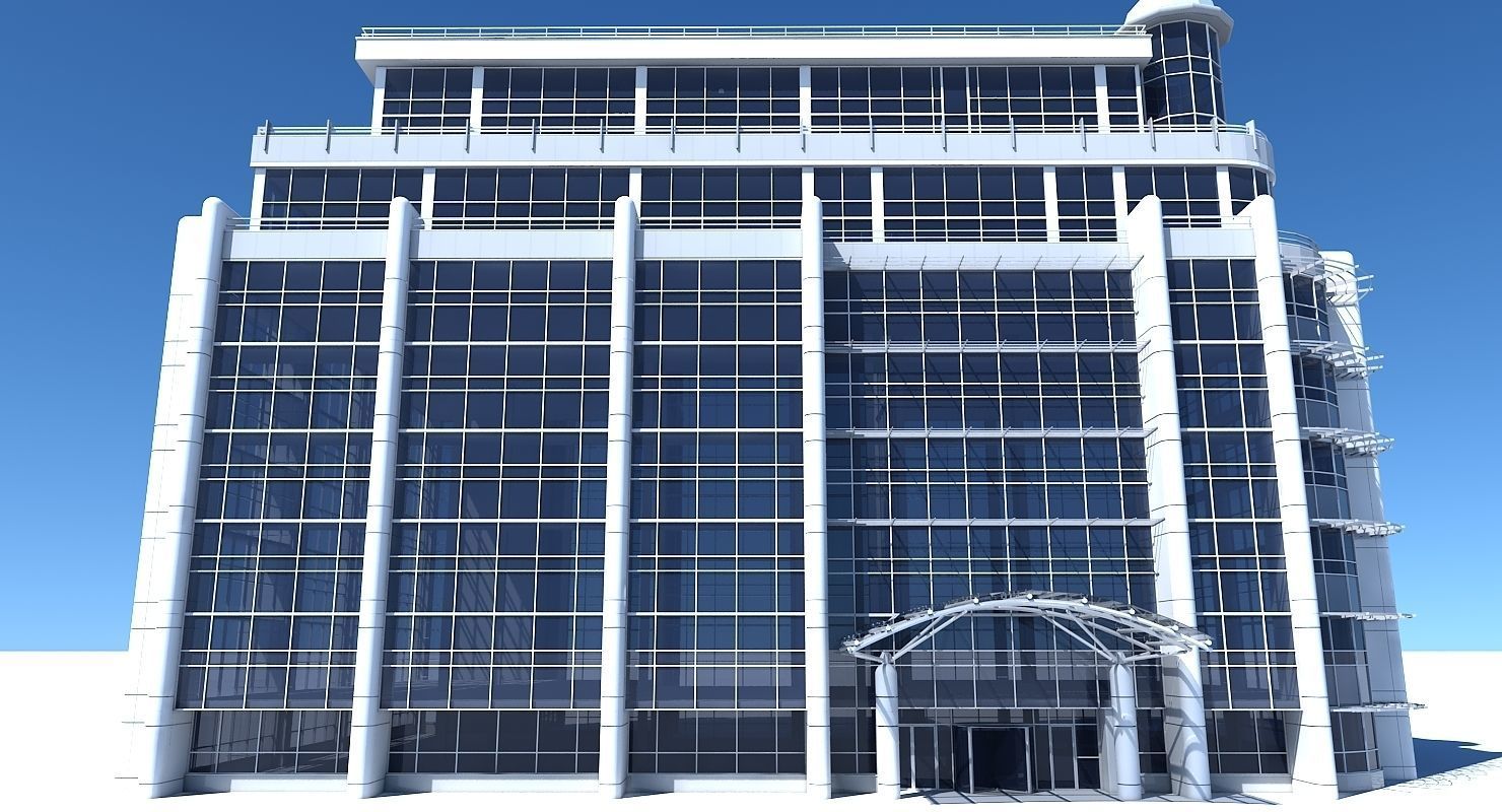 Office Building 707 3D model_3