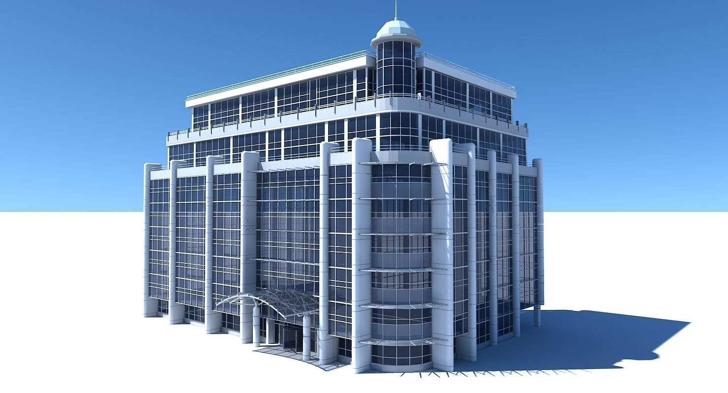Office Building 707 3D model_5