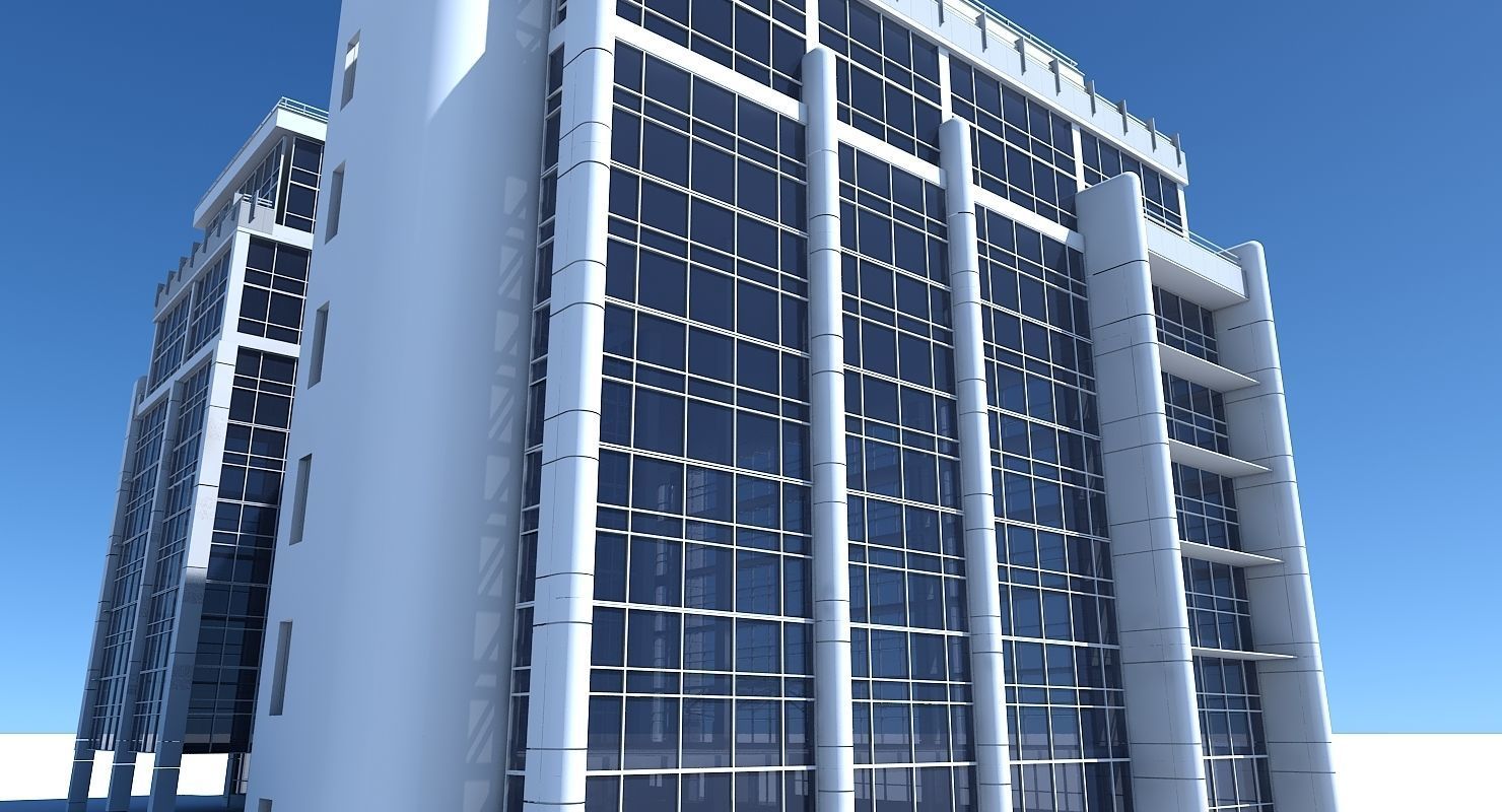 Office Building 707 3D model_6