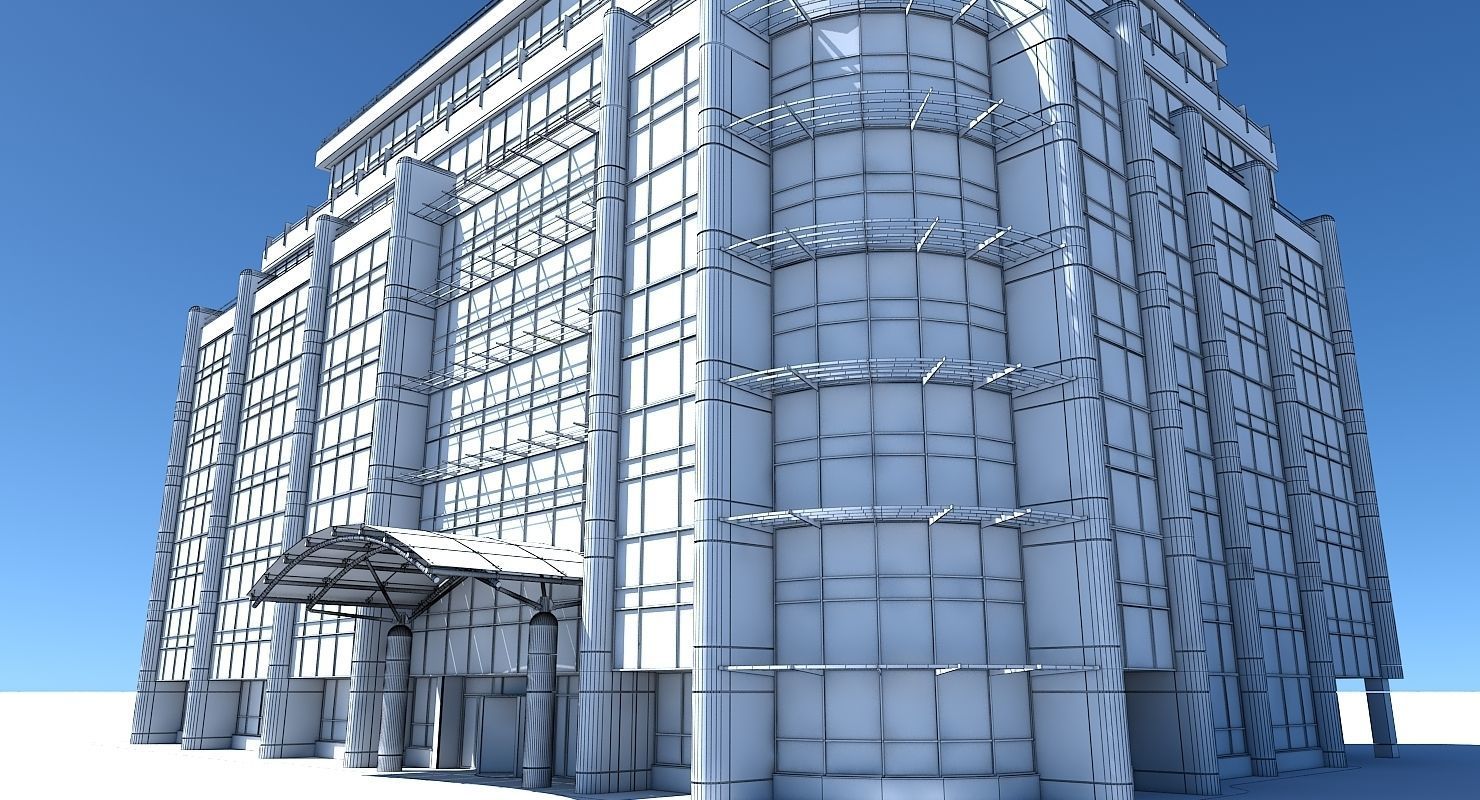 Office Building 707 3D model_8