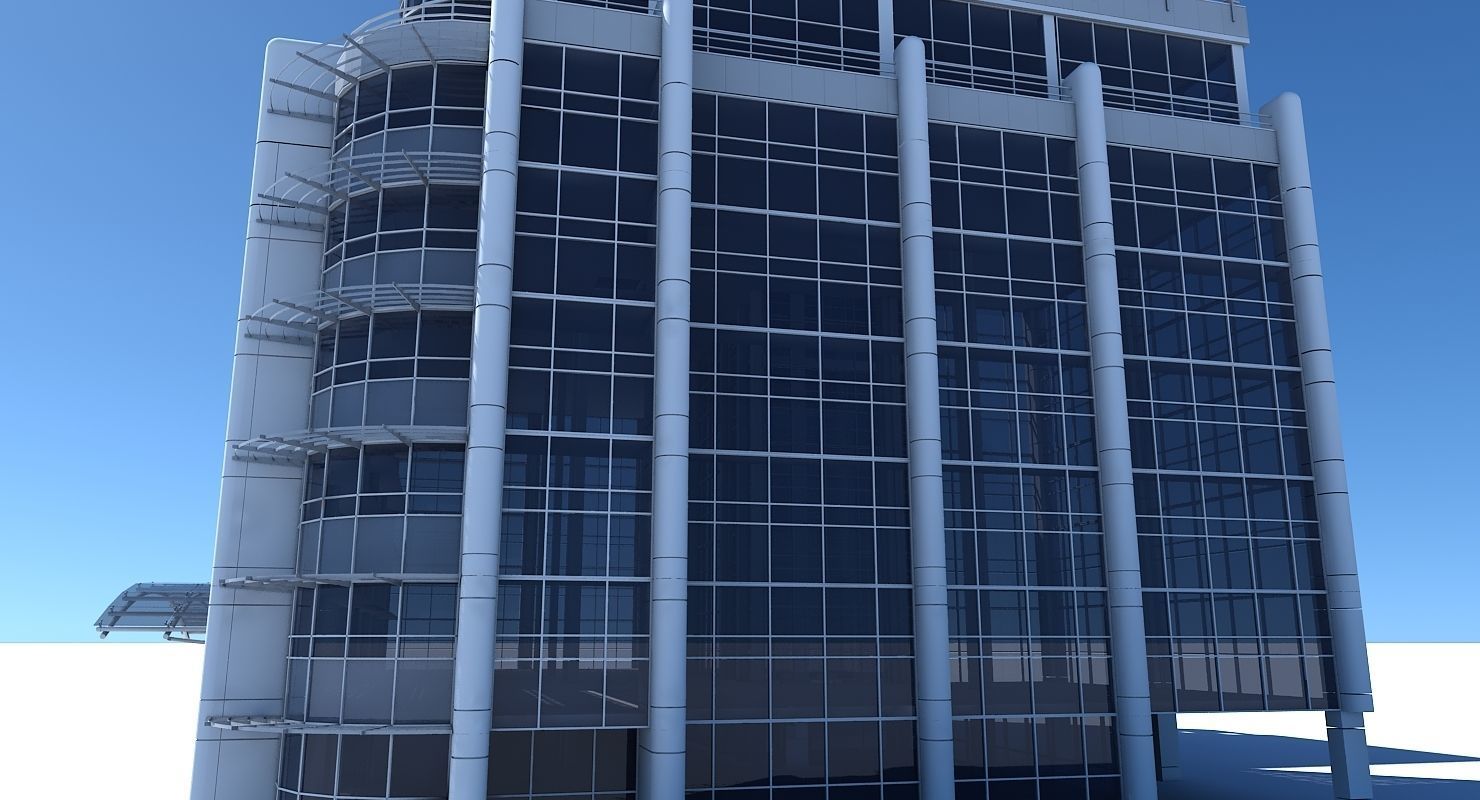 Office Building 707 3D model_4