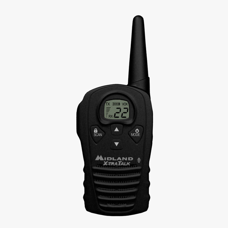 Handled radio 3D model_2
