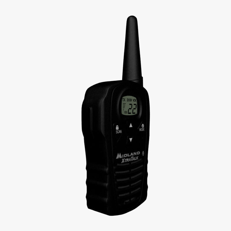 Handled radio 3D model_1
