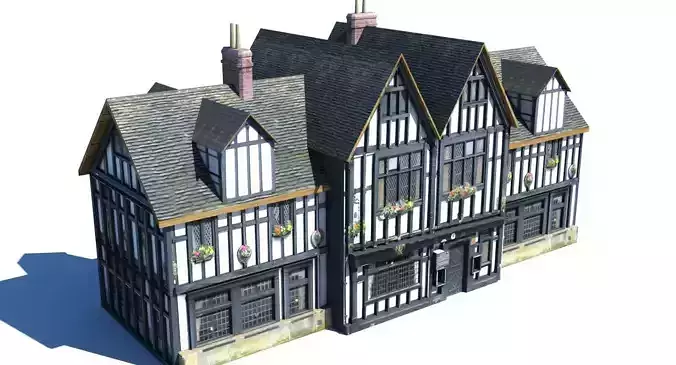 Lowpoly Building 812 3D model