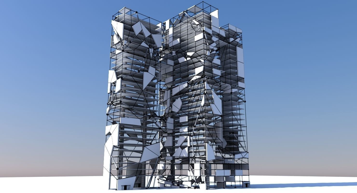 Futuristic Skyscraper 3 3D model_5