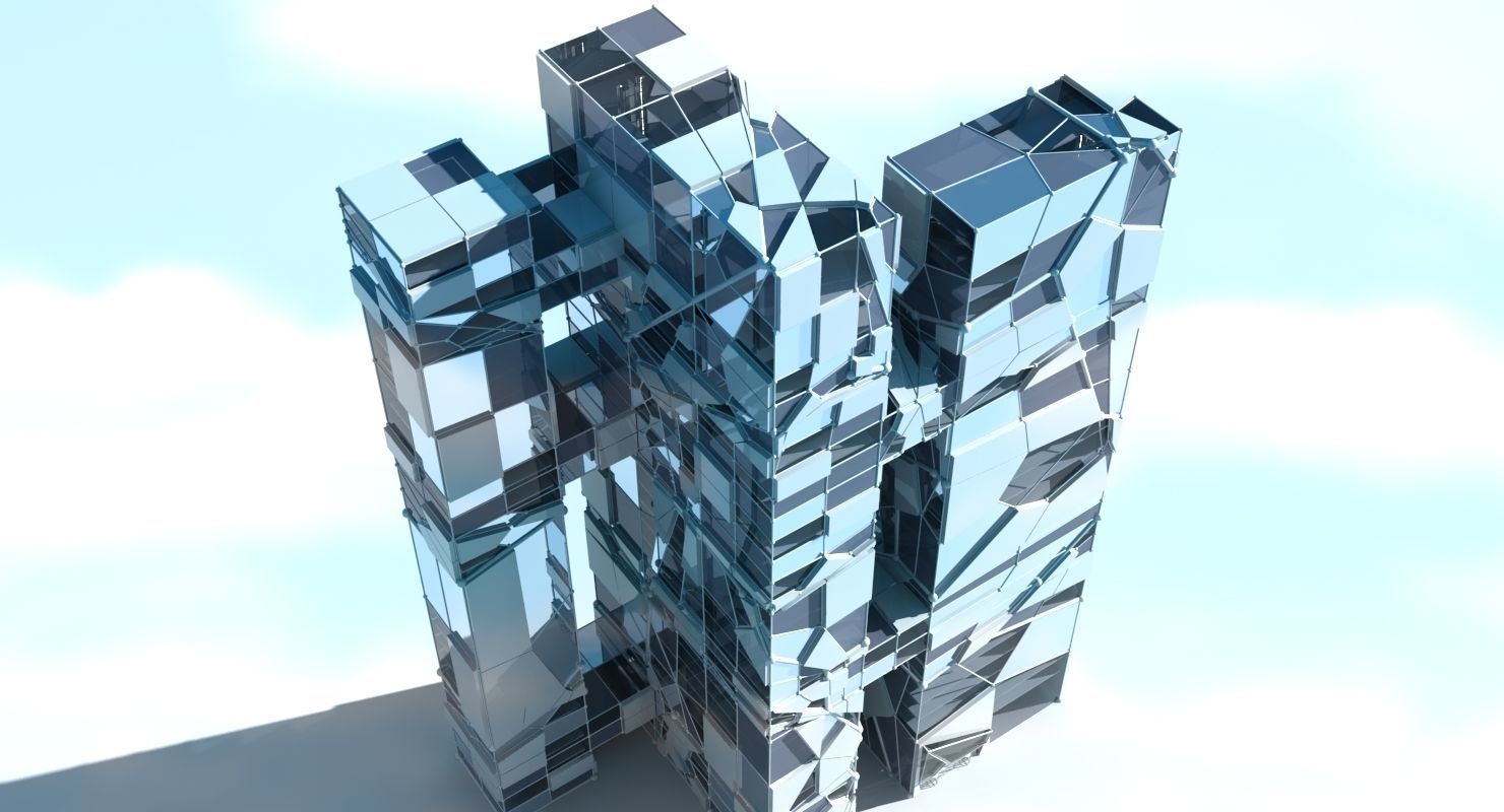 Futuristic Skyscraper 3 3D model_2