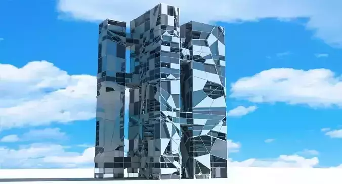 Futuristic Skyscraper 3 3D model