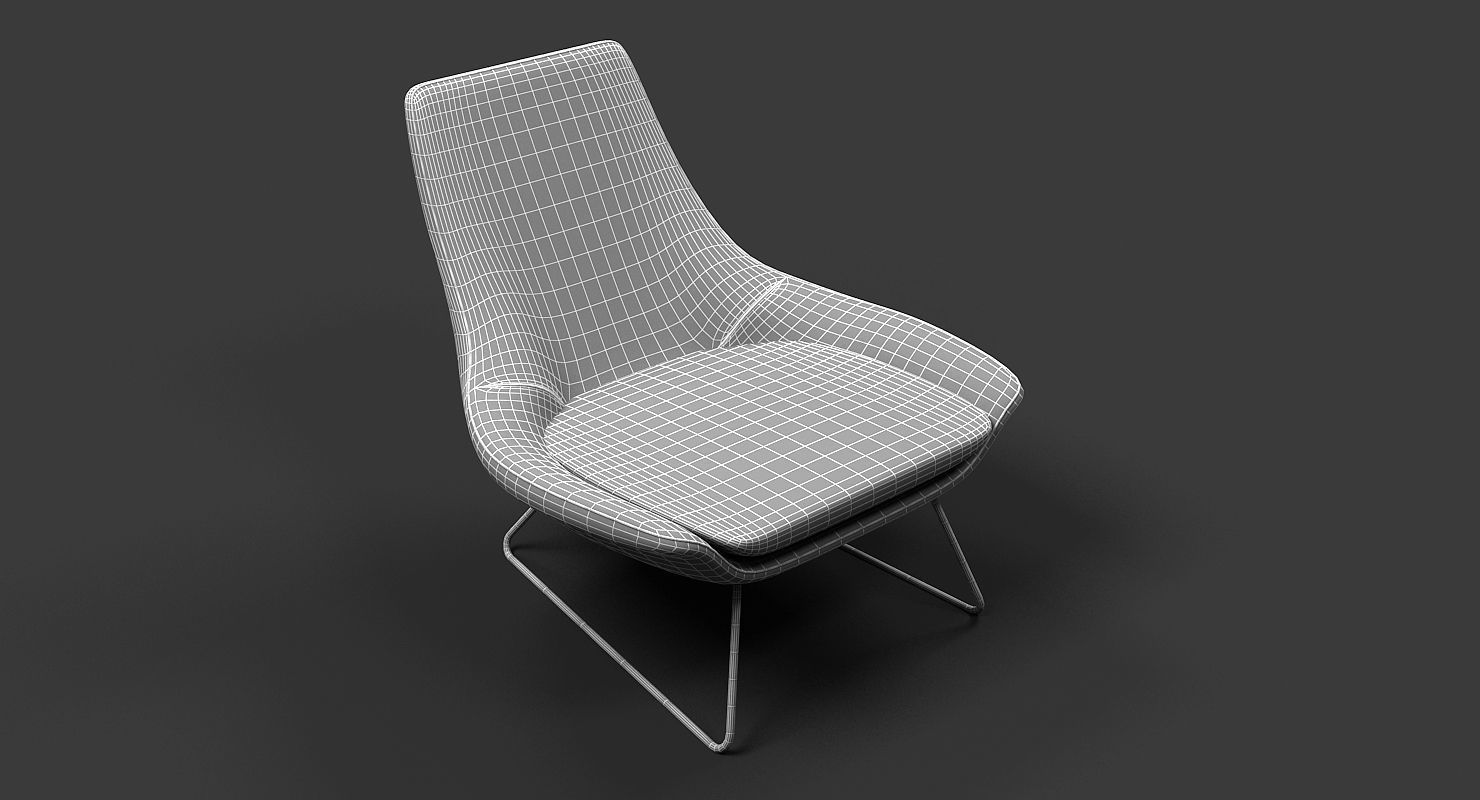 Flow Chair 3D model_4
