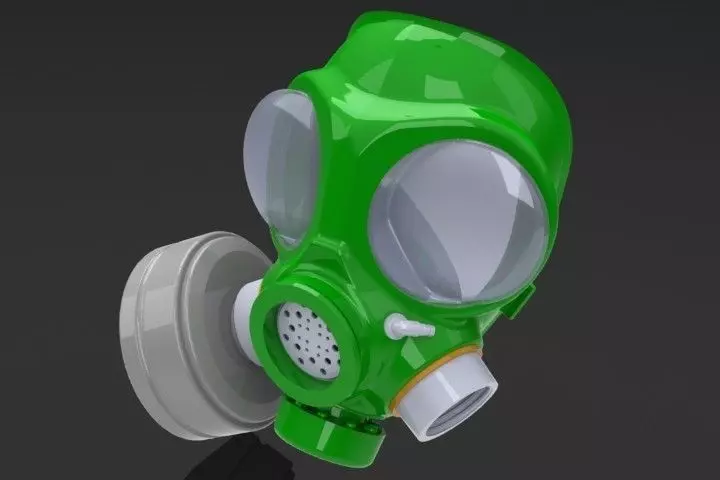 Gas Mask Free 3D model_0