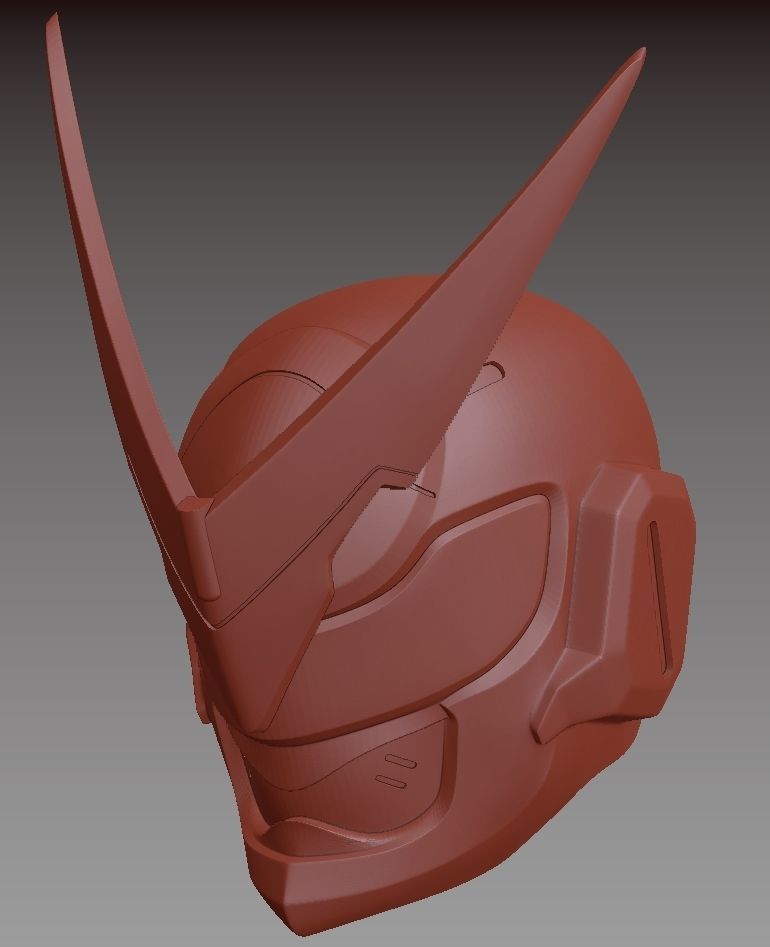 Genji helmet Sentai skin from Overwatch 3D print model_2