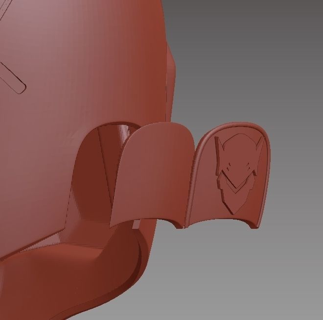 Genji helmet Sentai skin from Overwatch 3D print model_6