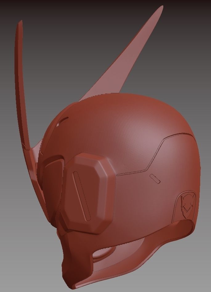 Genji helmet Sentai skin from Overwatch 3D print model_3