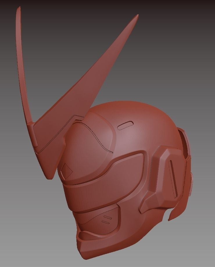 Genji helmet Sentai skin from Overwatch 3D print model_4