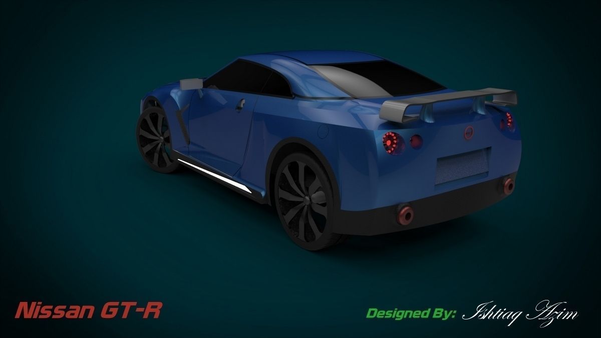 Nissan GT-R Free 3D model_3