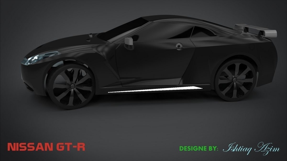 Nissan GT-R Free 3D model_4
