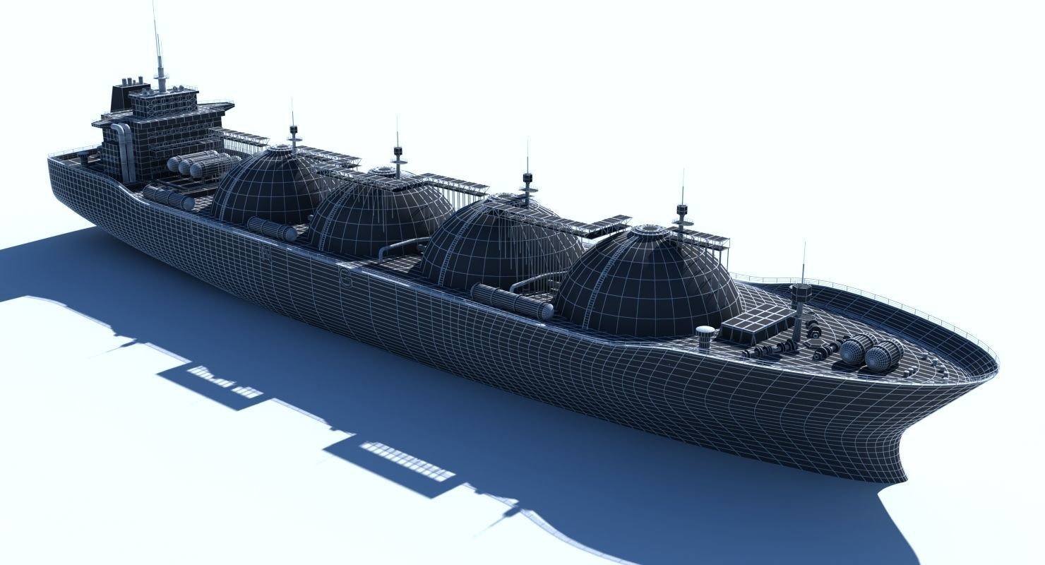3D LNG Tanker 3D model_4
