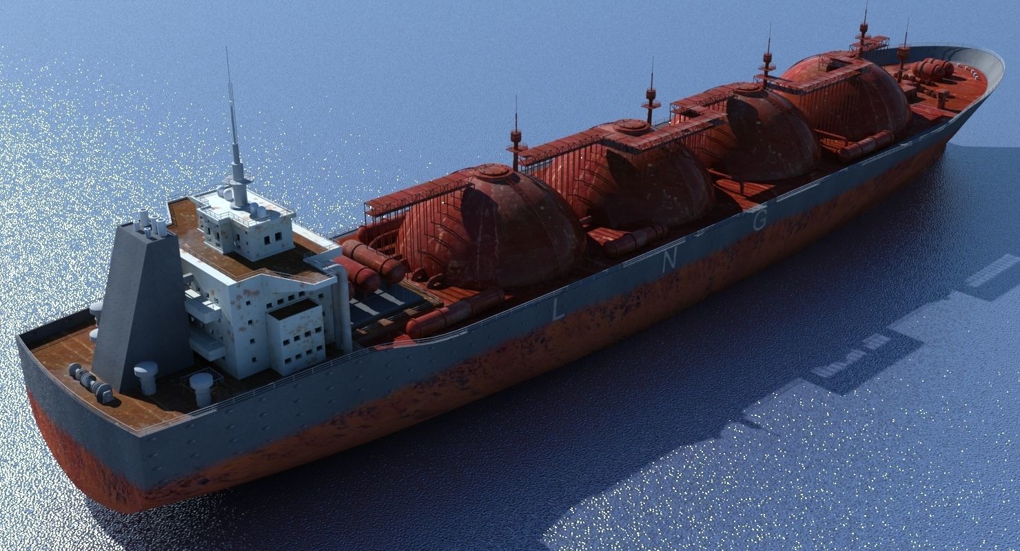 3D LNG Tanker 3D model_1