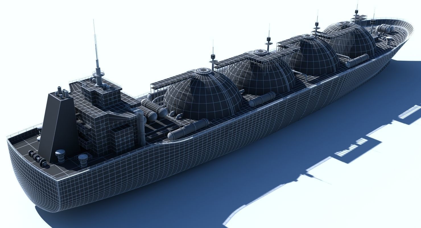 3D LNG Tanker 3D model_5