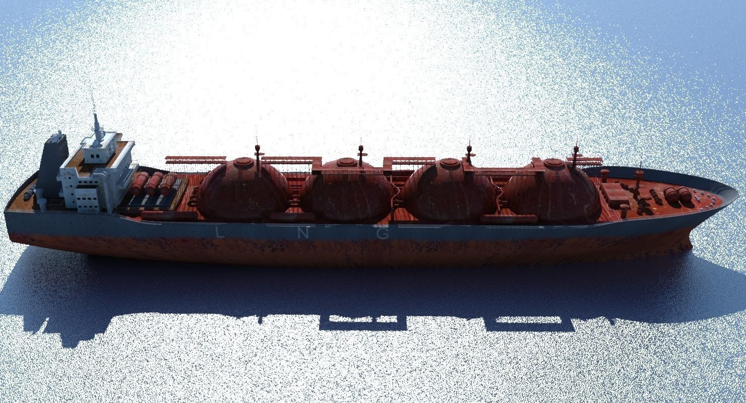 3D LNG Tanker 3D model_3