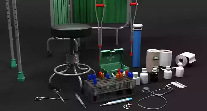 3D Medical Collection equipment 3D model