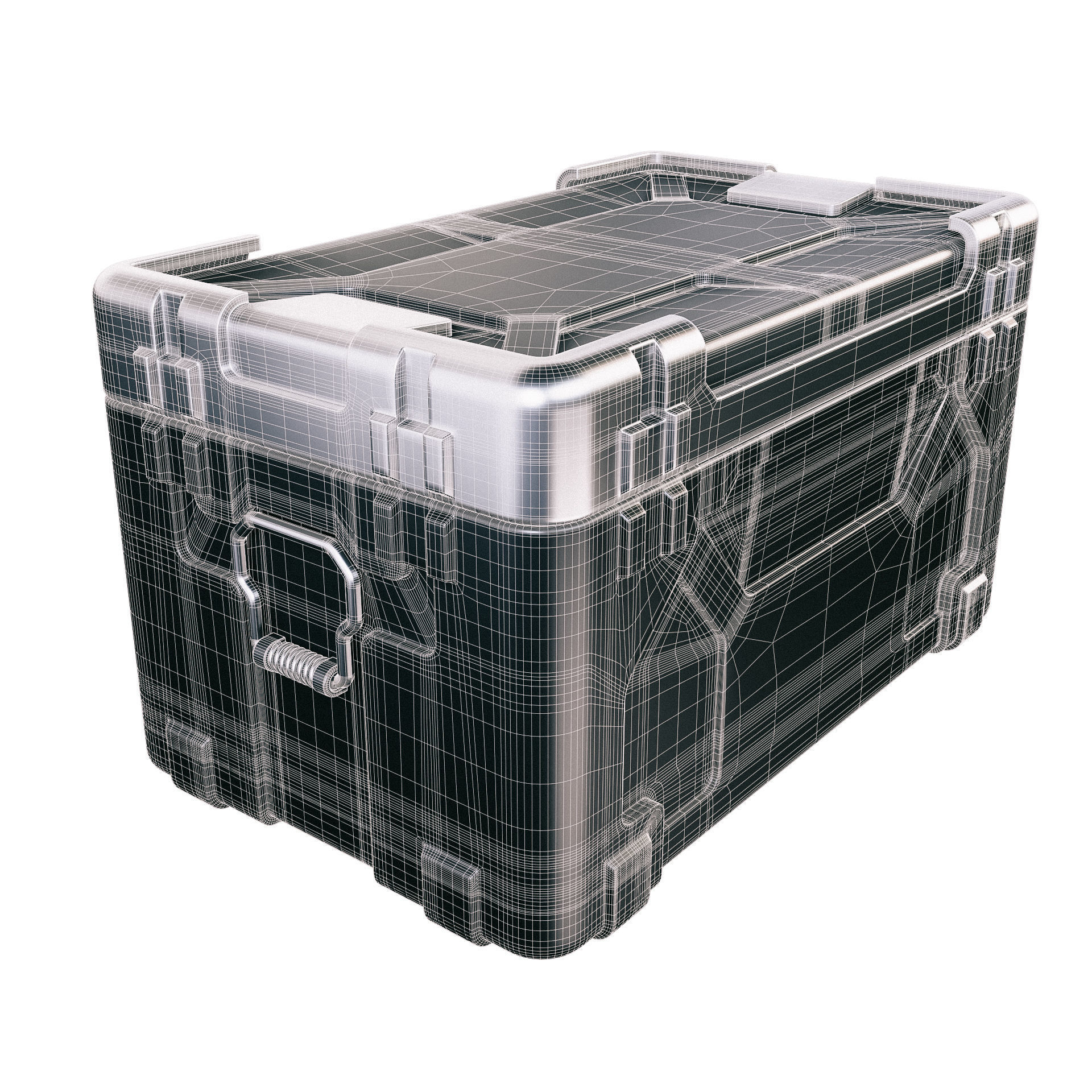 Sci-fi Container Free 3D model_6