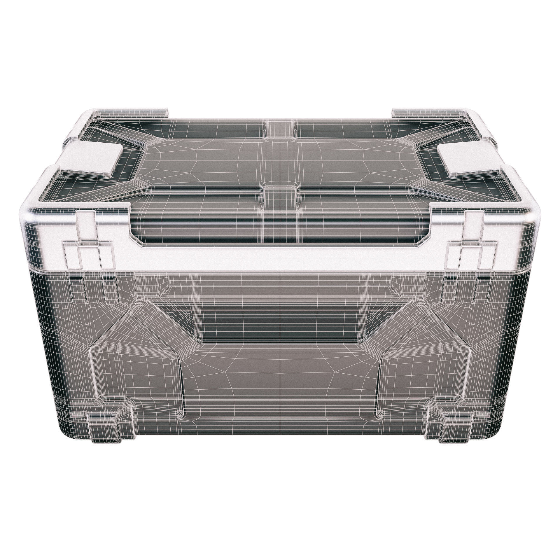 Sci-fi Container Free 3D model_7