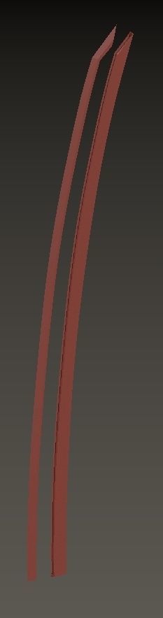 Genji swords Sentai skin 3D print model_6
