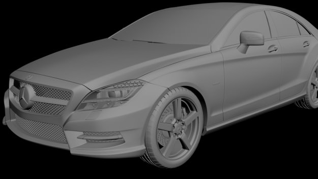 Mercedes Benz CLS CDI 2012 studio 3D model_8